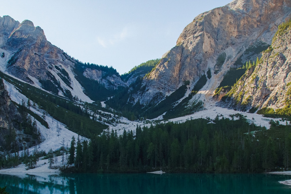 Sample photograph of a mountain lake